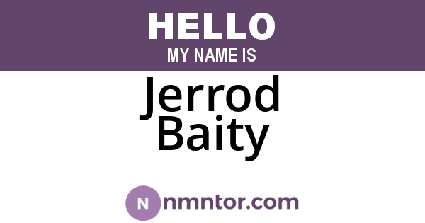 Jerrod Baity