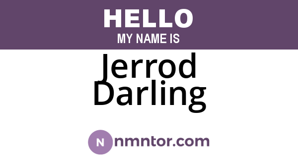 Jerrod Darling