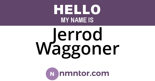 Jerrod Waggoner