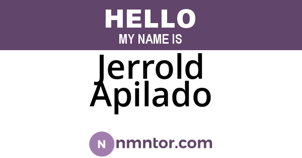Jerrold Apilado