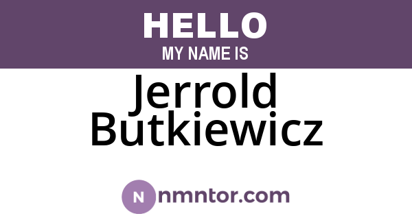 Jerrold Butkiewicz