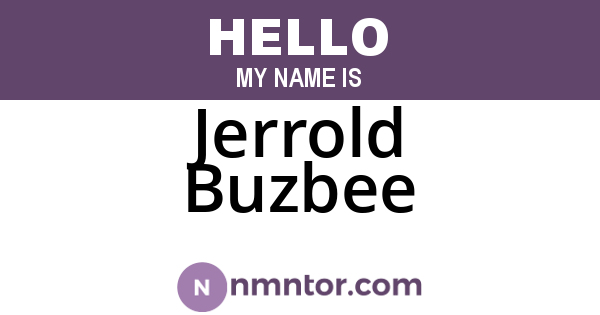 Jerrold Buzbee