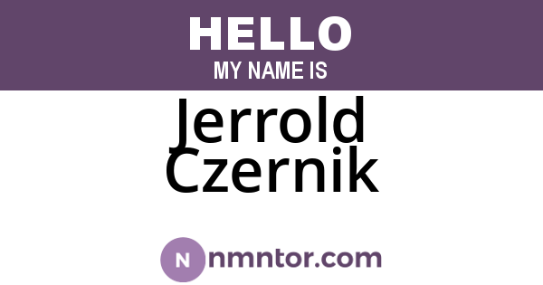 Jerrold Czernik