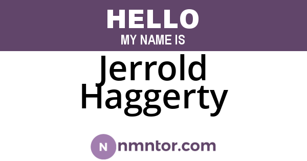 Jerrold Haggerty