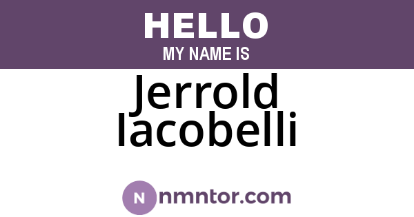 Jerrold Iacobelli