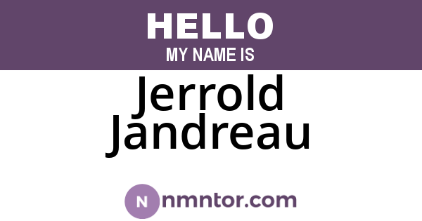 Jerrold Jandreau