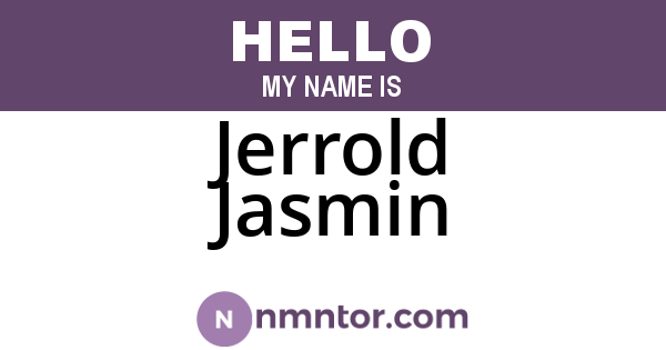 Jerrold Jasmin