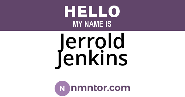 Jerrold Jenkins