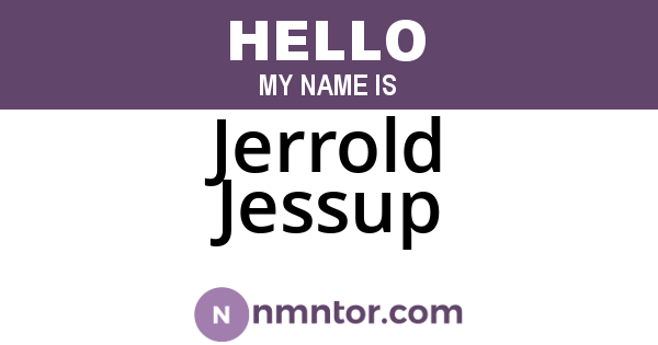 Jerrold Jessup