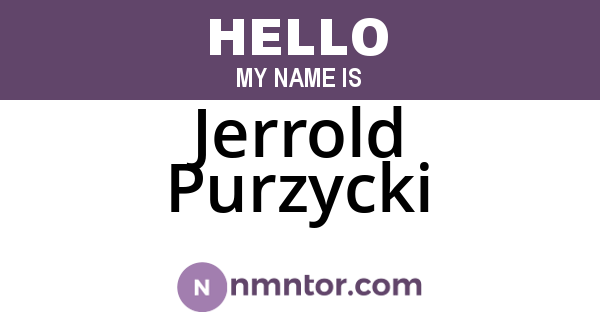 Jerrold Purzycki
