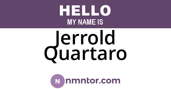 Jerrold Quartaro