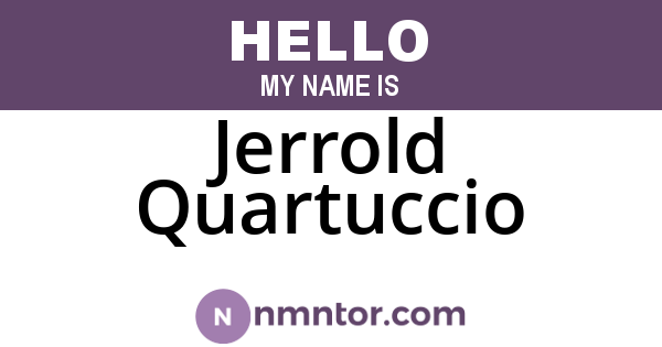 Jerrold Quartuccio