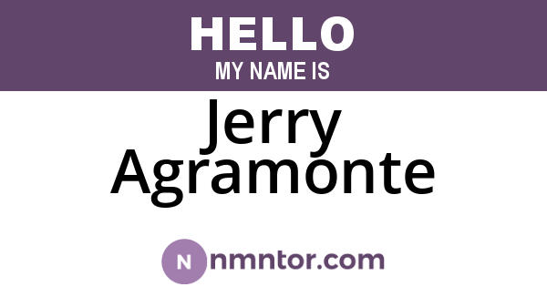 Jerry Agramonte