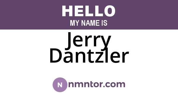 Jerry Dantzler
