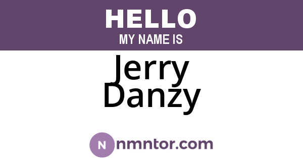 Jerry Danzy