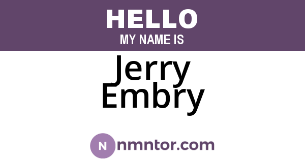 Jerry Embry