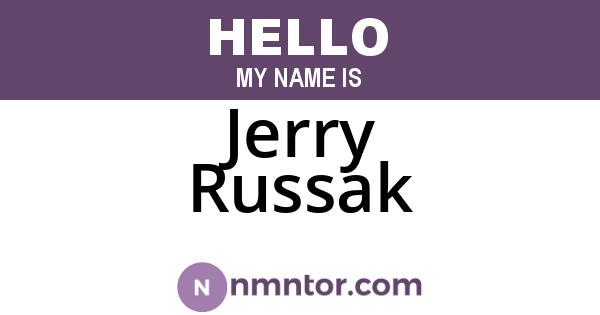 Jerry Russak