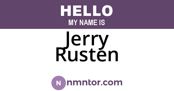 Jerry Rusten