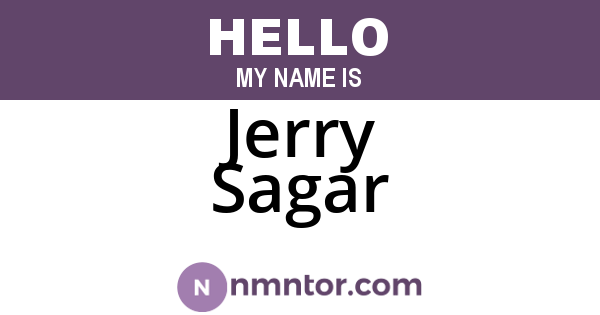 Jerry Sagar