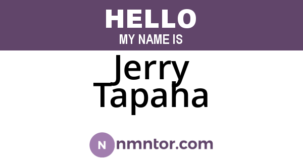Jerry Tapaha