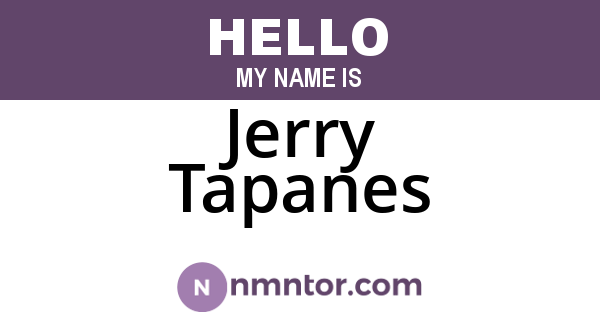 Jerry Tapanes