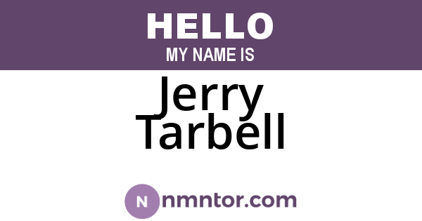 Jerry Tarbell