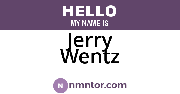 Jerry Wentz
