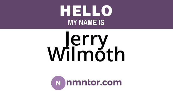 Jerry Wilmoth
