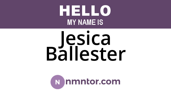 Jesica Ballester