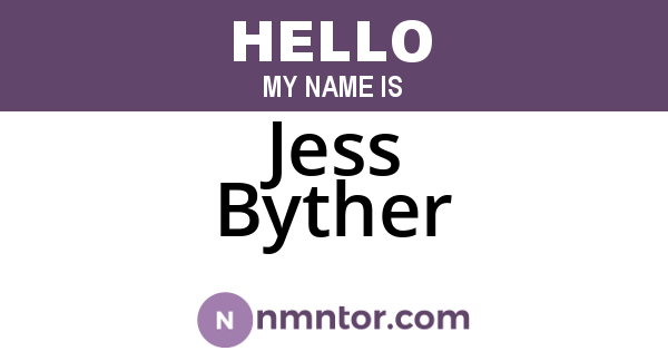 Jess Byther