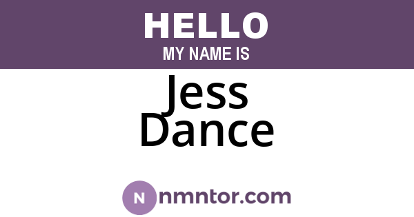 Jess Dance
