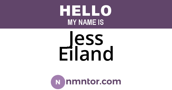 Jess Eiland