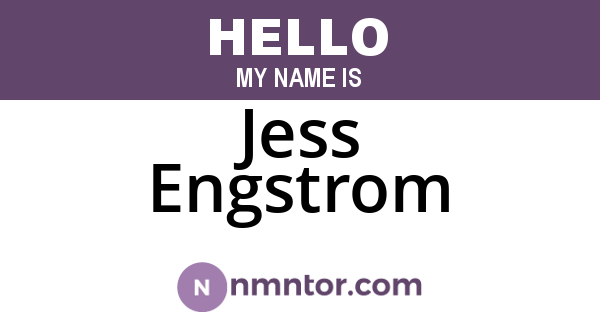 Jess Engstrom
