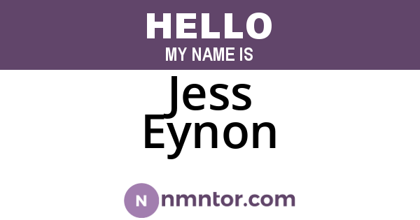 Jess Eynon