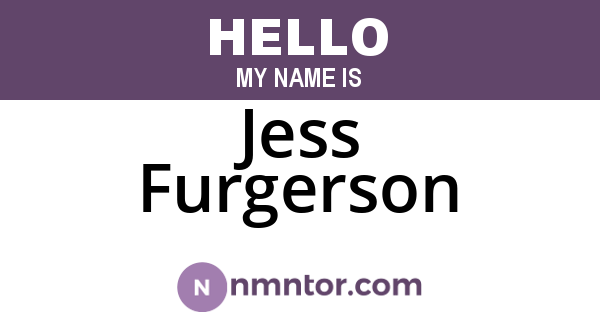 Jess Furgerson