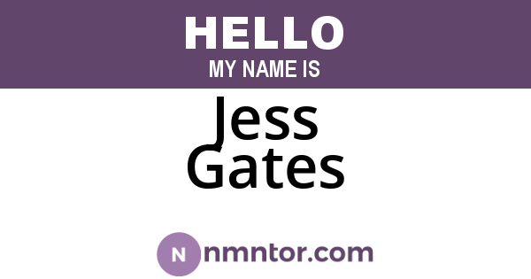 Jess Gates