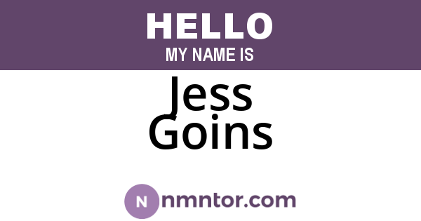 Jess Goins
