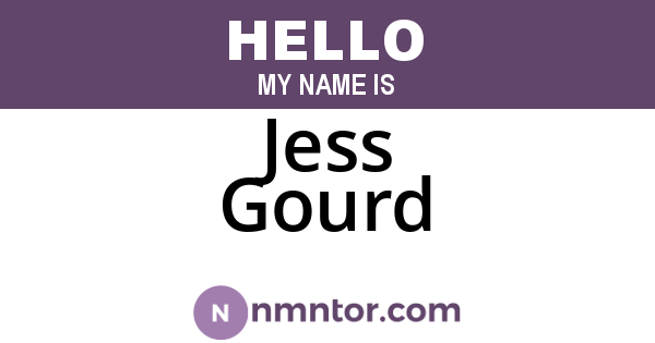 Jess Gourd