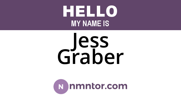 Jess Graber