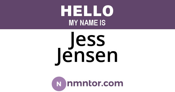 Jess Jensen
