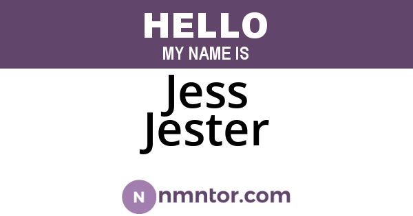 Jess Jester
