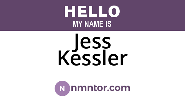 Jess Kessler