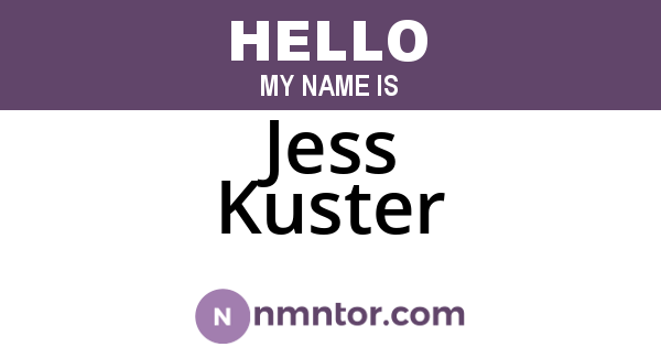 Jess Kuster