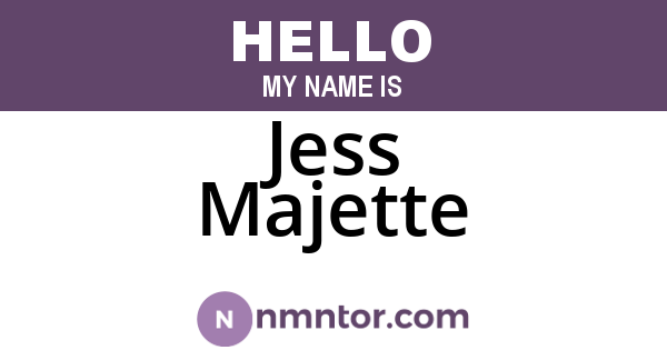 Jess Majette