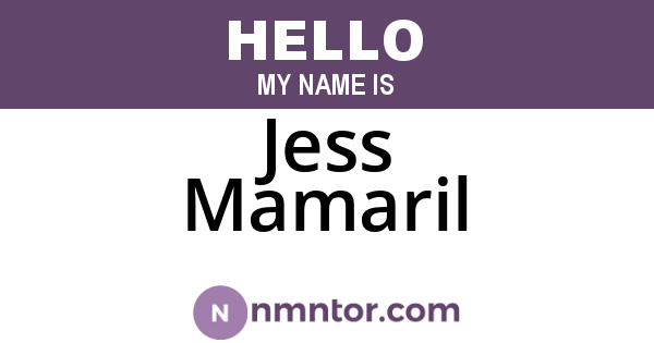 Jess Mamaril