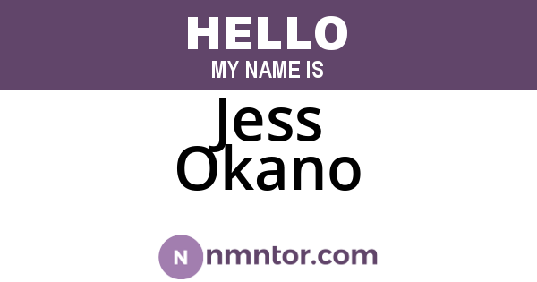 Jess Okano