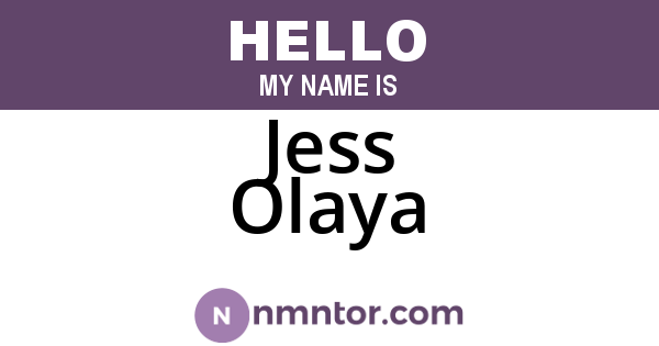 Jess Olaya