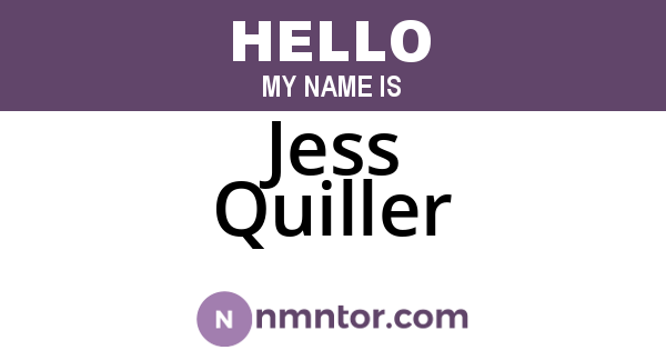 Jess Quiller