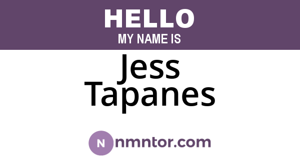 Jess Tapanes