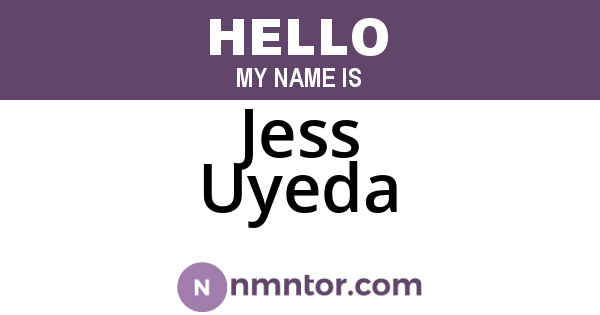 Jess Uyeda